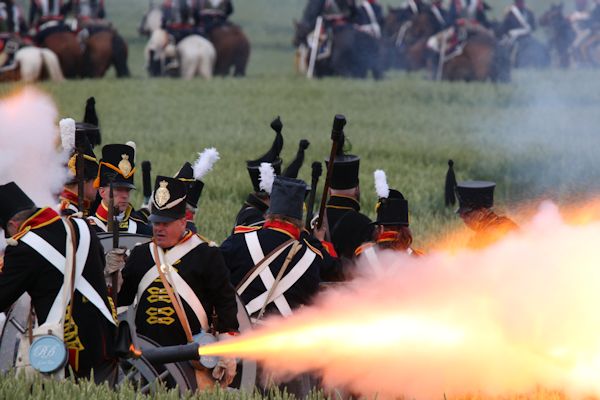 Re-enactment Battle of Waterloo 200th anniversary
