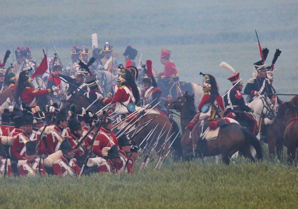 Re-enactment Battle of Waterloo 200th anniversary