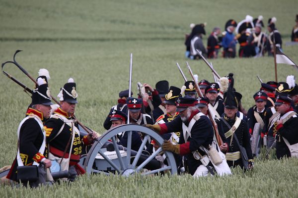 Re-enactment Battle of Waterloo 200th anniversary