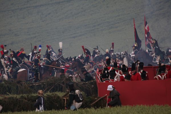 Re-enactment Battle of Waterloo 200th anniversary