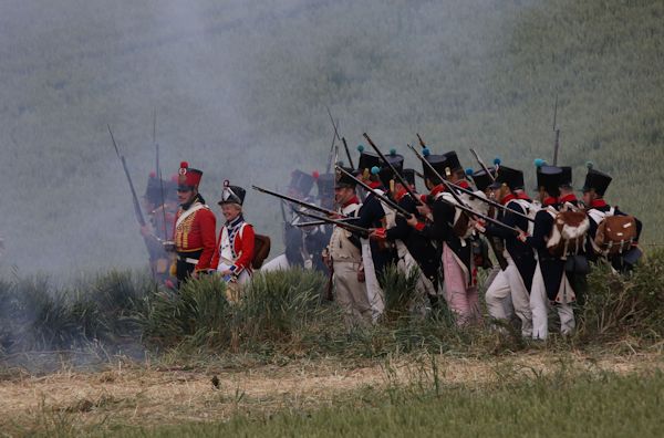Re-enactment Battle of Waterloo 200th anniversary