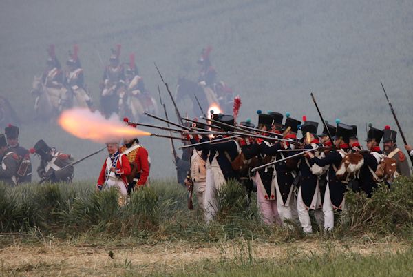 Re-enactment Battle of Waterloo 200th anniversary