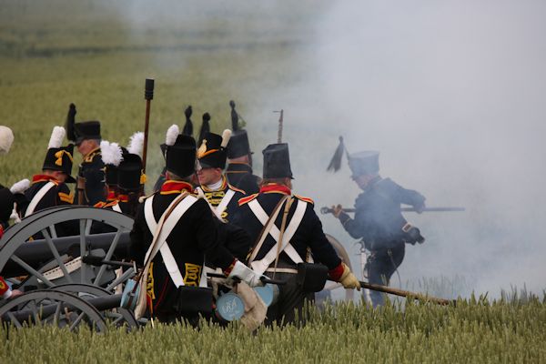 Re-enactment Battle of Waterloo 200th anniversary