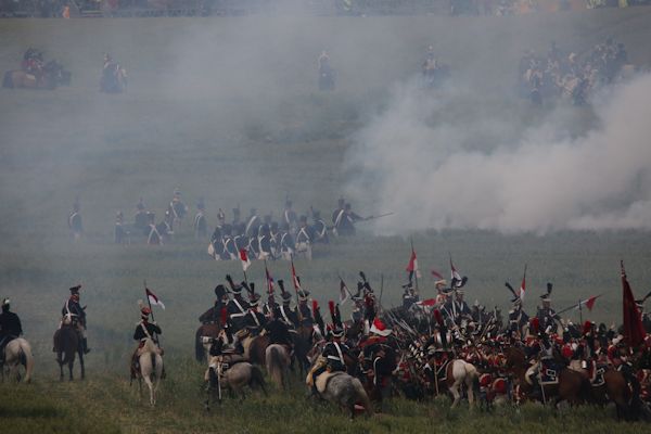 Re-enactment Battle of Waterloo 200th anniversary