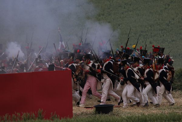 Re-enactment Battle of Waterloo 200th anniversary