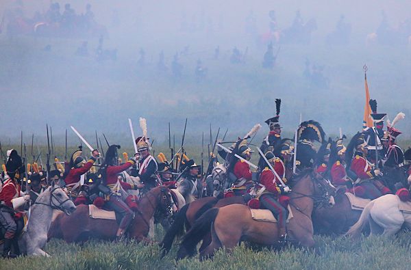 Re-enactment Battle of Waterloo 200th anniversary