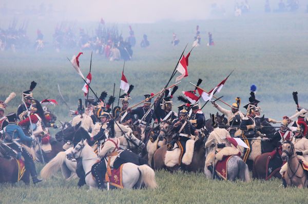 Re-enactment Battle of Waterloo 200th anniversary