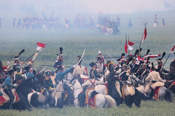 Re-enactment Battle of Waterloo 200th anniversary