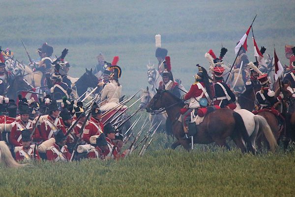 Re-enactment Battle of Waterloo 200th anniversary
