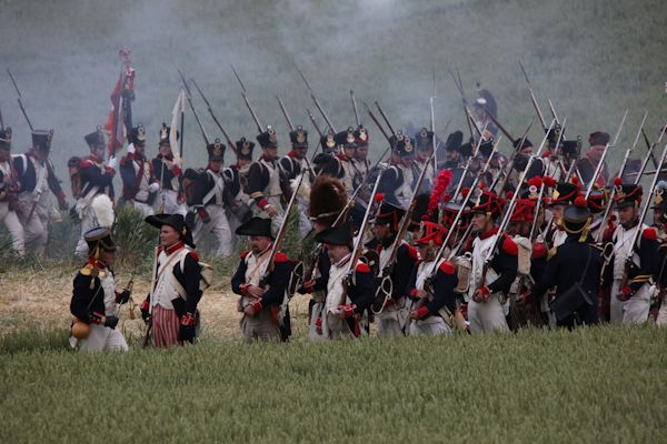 Re-enactment Battle of Waterloo 200th anniversary