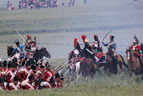 Re-enactment Battle of Waterloo 200th anniversary