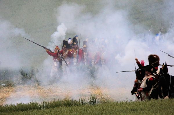 Re-enactment Battle of Waterloo 200th anniversary
