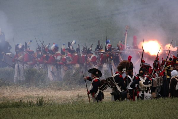 Re-enactment Battle of Waterloo 200th anniversary