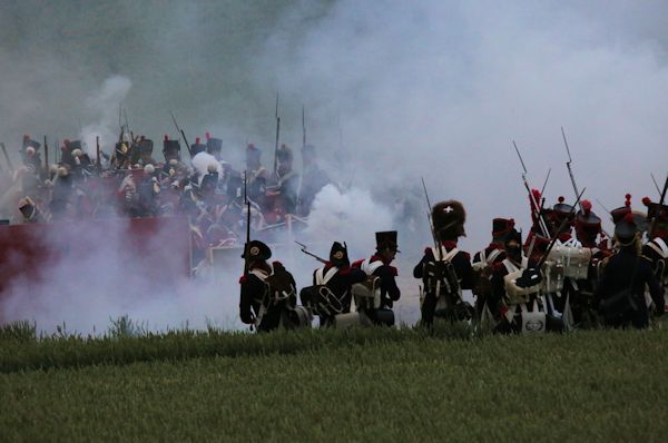 Re-enactment Battle of Waterloo 200th anniversary