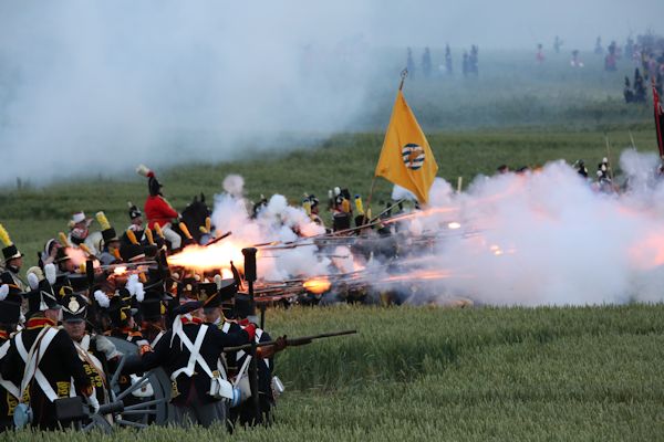 Re-enactment Battle of Waterloo 200th anniversary