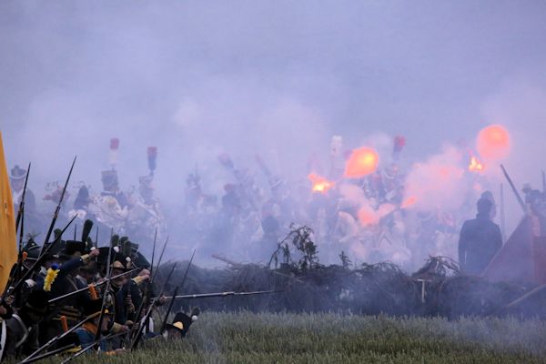 Re-enactment Battle of Waterloo 200th anniversary