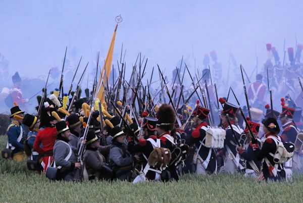 Re-enactment Battle of Waterloo 200th anniversary