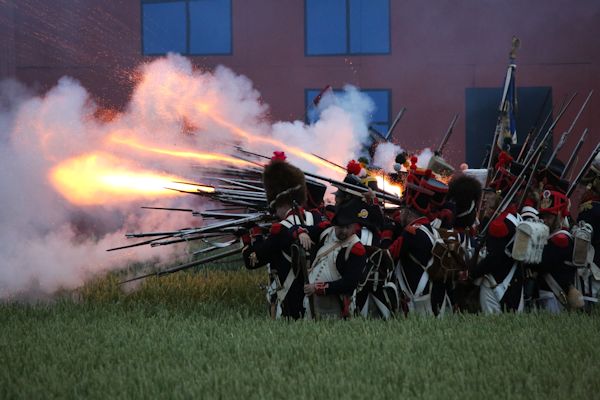 Re-enactment Battle of Waterloo 200th anniversary