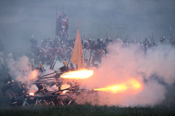 Re-enactment Battle of Waterloo 200th anniversary