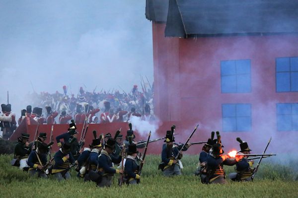 Re-enactment Battle of Waterloo 200th anniversary