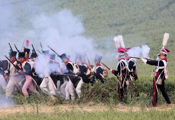 Re-enactment Battle of Waterloo 200th anniversary