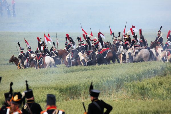 Re-enactment Battle of Waterloo 200th anniversary