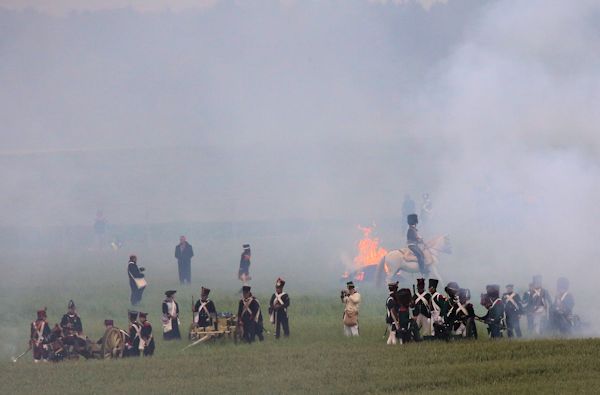 Re-enactment Battle of Waterloo 200th anniversary