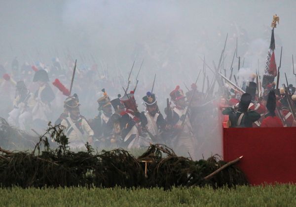 Re-enactment Battle of Waterloo 200th anniversary