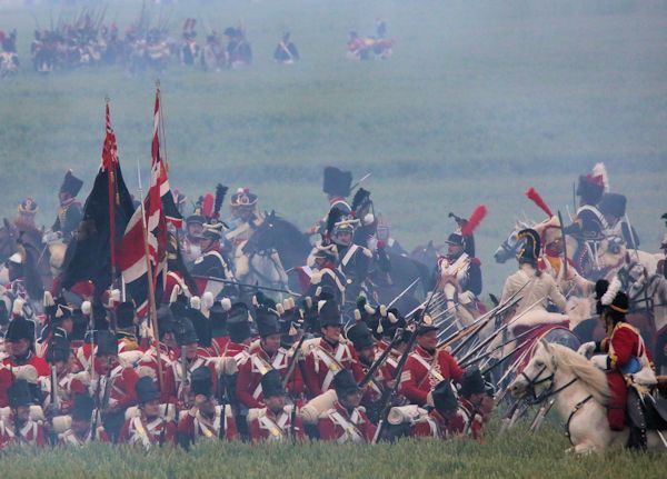 Re-enactment Battle of Waterloo 200th anniversary