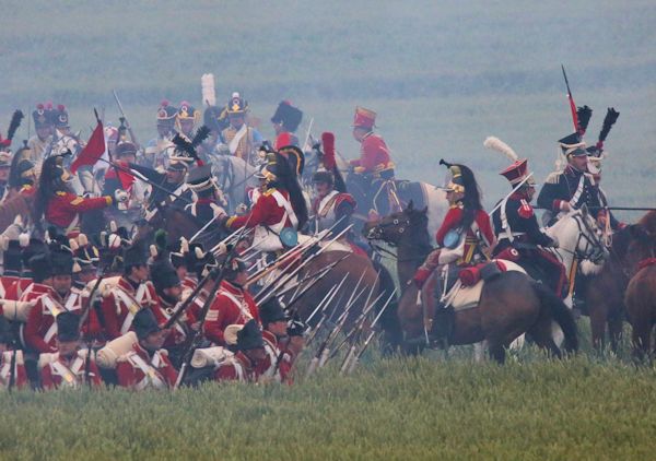 Re-enactment Battle of Waterloo 200th anniversary
