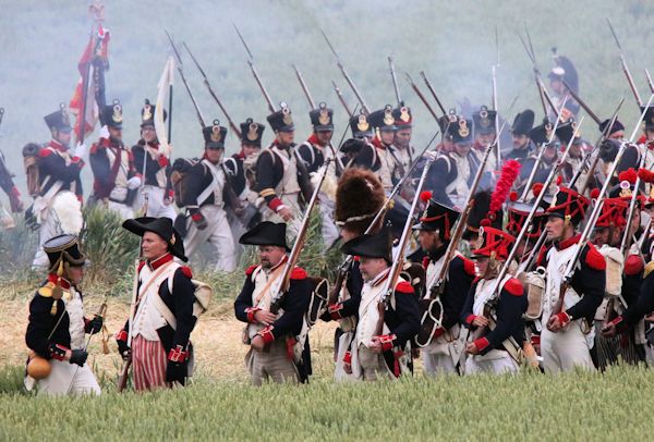 Re-enactment Battle of Waterloo 200th anniversary