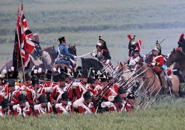 Re-enactment Battle of Waterloo 200th anniversary