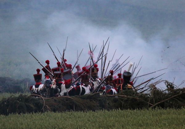 Re-enactment Battle of Waterloo 200th anniversary