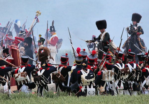 Re-enactment Battle of Waterloo 200th anniversary
