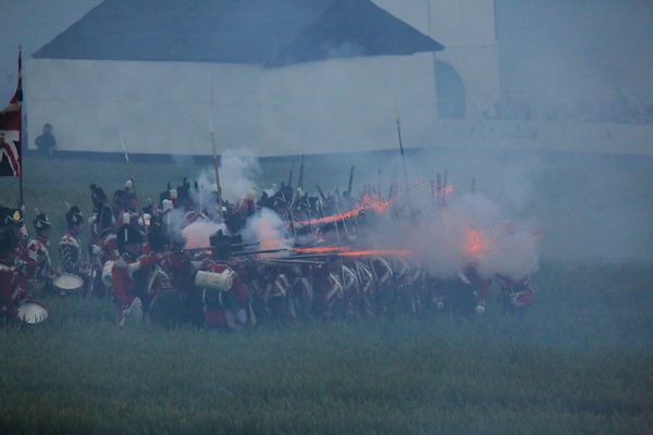 Re-enactment Battle of Waterloo 200th anniversary