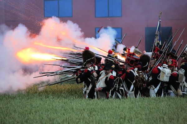 Re-enactment Battle of Waterloo 200th anniversary