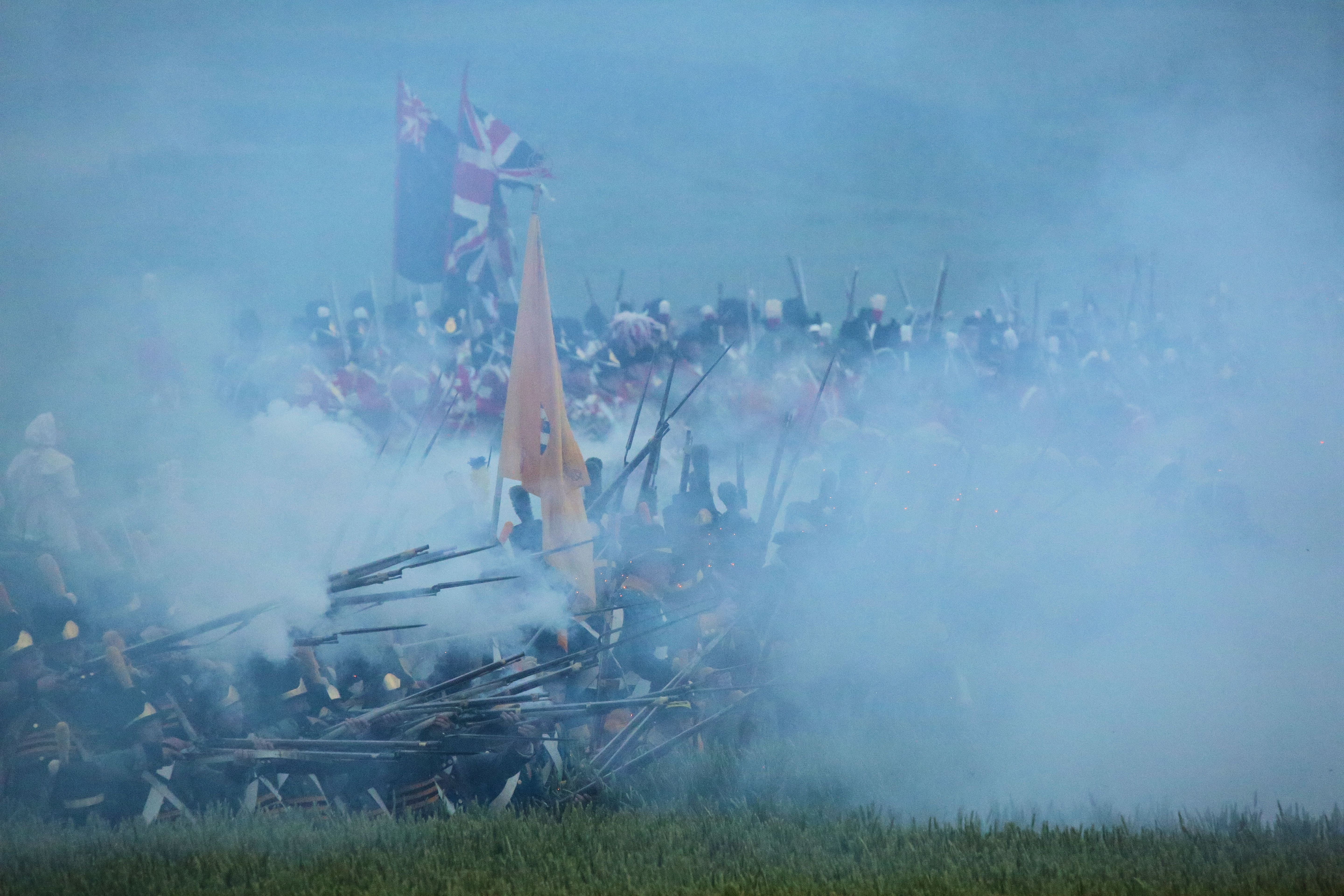 Re-enactment Battle of Waterloo 200th anniversary