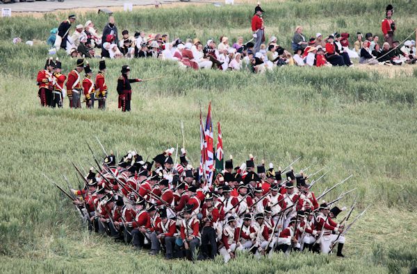 Re-enactment Battle of Waterloo 200th anniversary