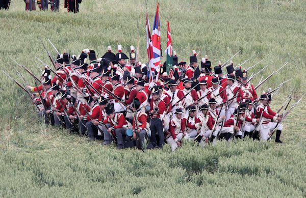 Re-enactment Battle of Waterloo 200th anniversary