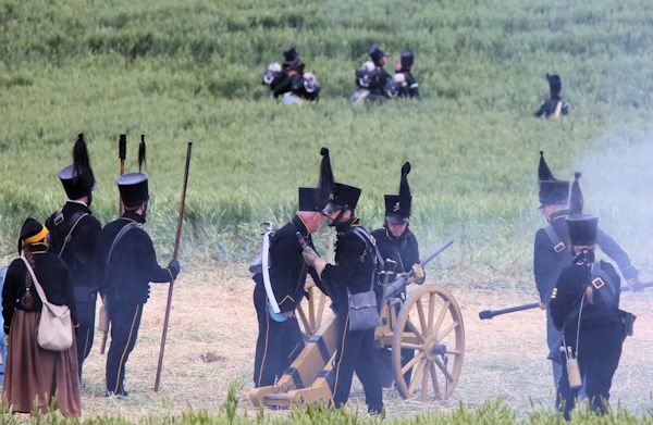 Re-enactment Battle of Waterloo 200th anniversary