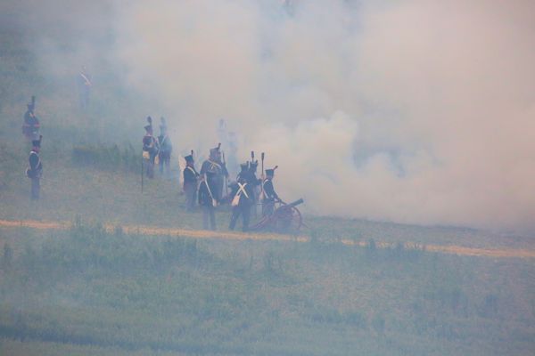 Re-enactment Battle of Waterloo 200th anniversary