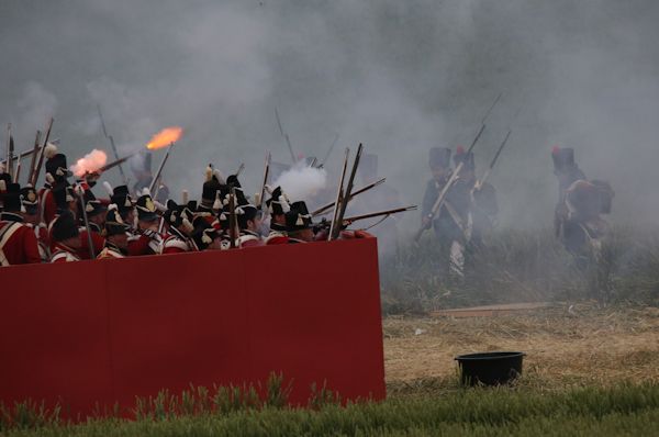 Re-enactment Battle of Waterloo 200th anniversary