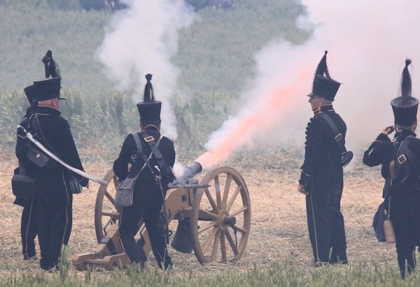 Re-enactment Battle of Waterloo 200th anniversary