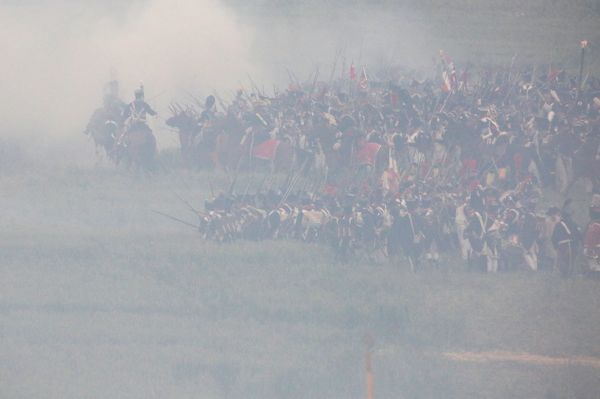 Re-enactment Battle of Waterloo 200th anniversary