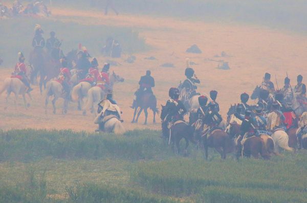 Re-enactment Battle of Waterloo 200th anniversary