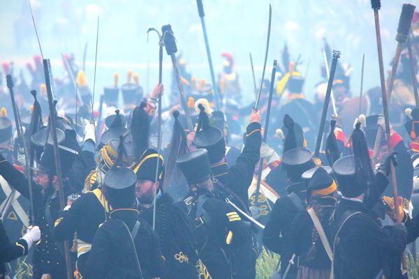 Re-enactment Battle of Waterloo 200th anniversary