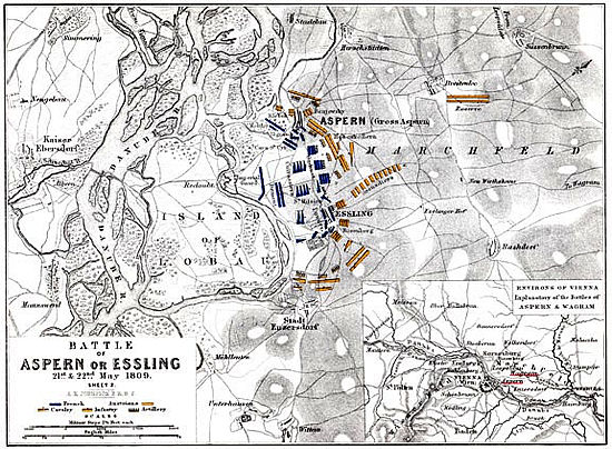 Aspern-Essling map